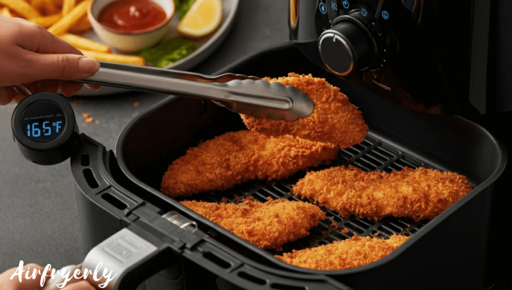 Frozen Tyson Panko Chicken Tenderloins with dips and side dishes on a counter