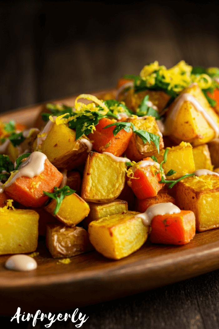 air fryer carrots and potatoes