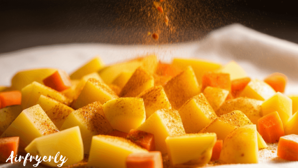 air fryer carrots and potatoes