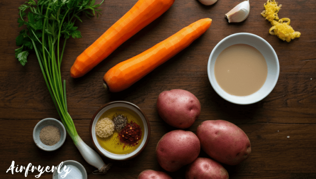 air fryer carrots and potatoes