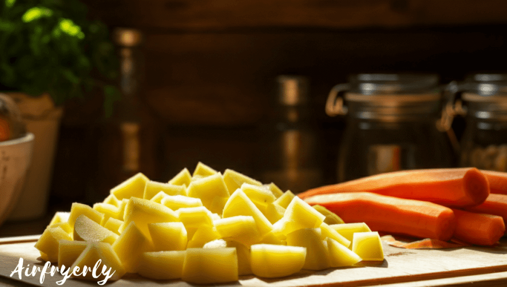 air fryer carrots and potatoes