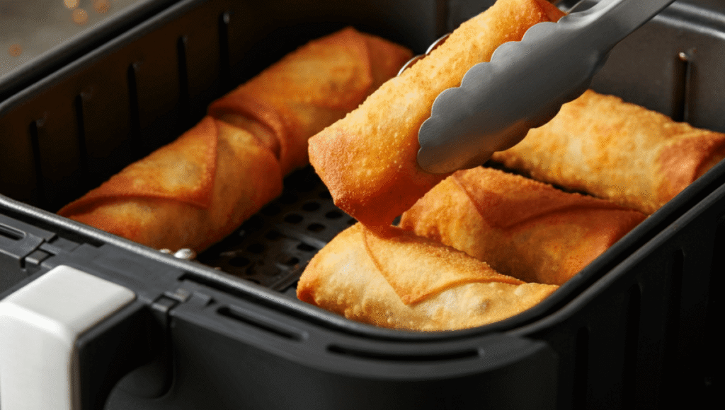 air fryer buffalo chicken egg rolls