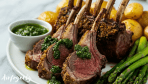 juicy airfryer lamb rack recipe