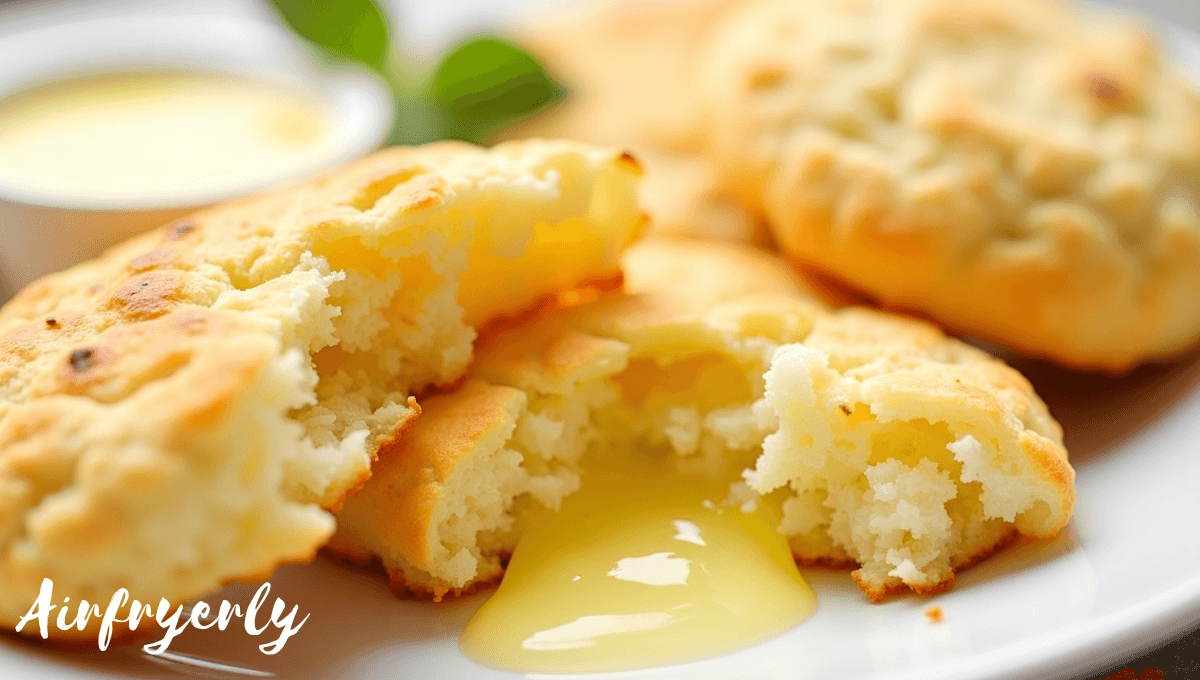 Perfectly cooked frozen biscuits in air fryer – golden and soft