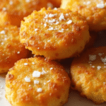 "Golden and crispy hash brown patties served on a white plate, fluffy inside, perfectly cooked in air fryer – how to cook hash brown patties in air fryer."