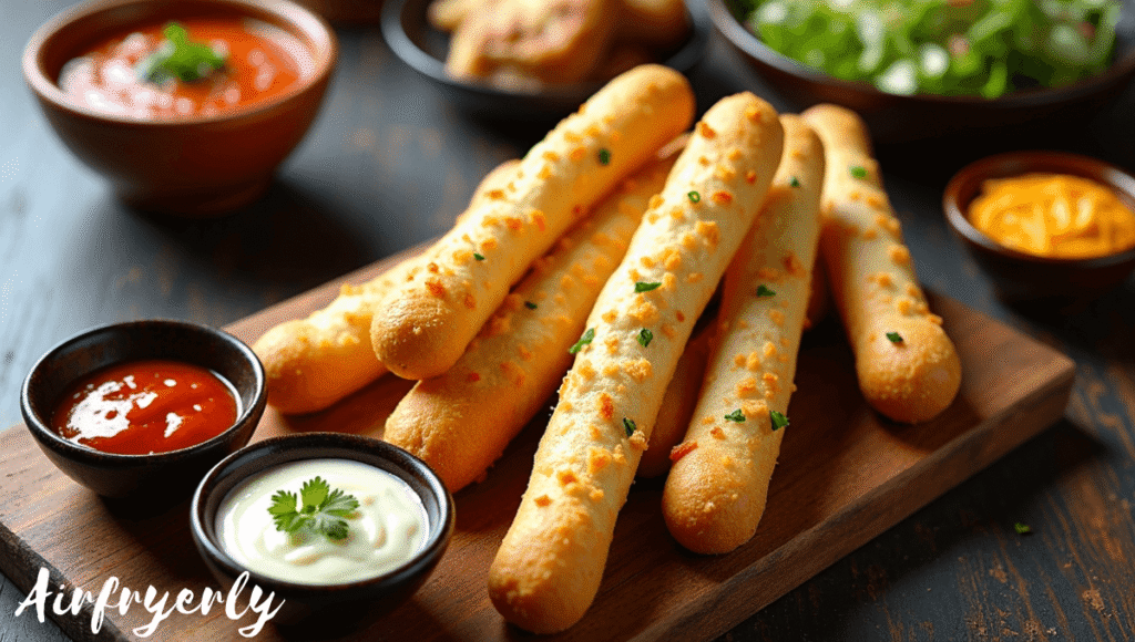 frozen garlic bread sticks in air fryer