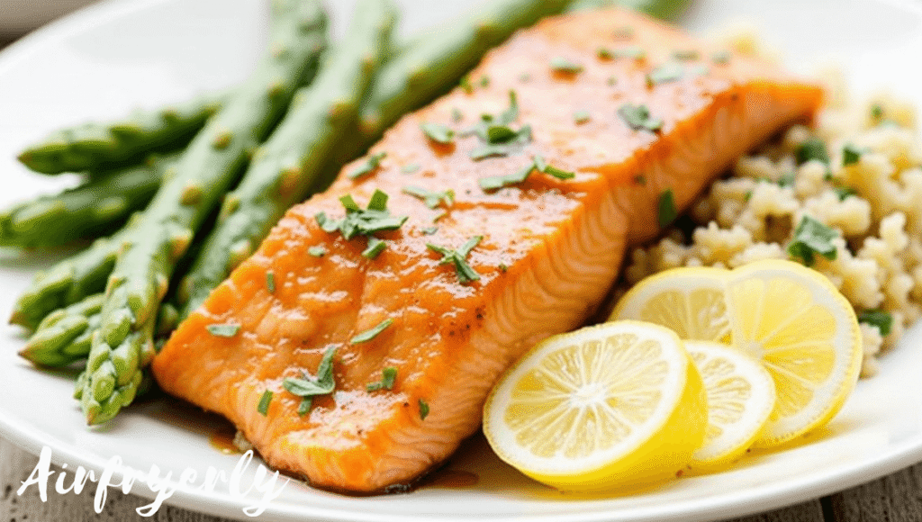 Air Fryer Honey Mustard Salmon