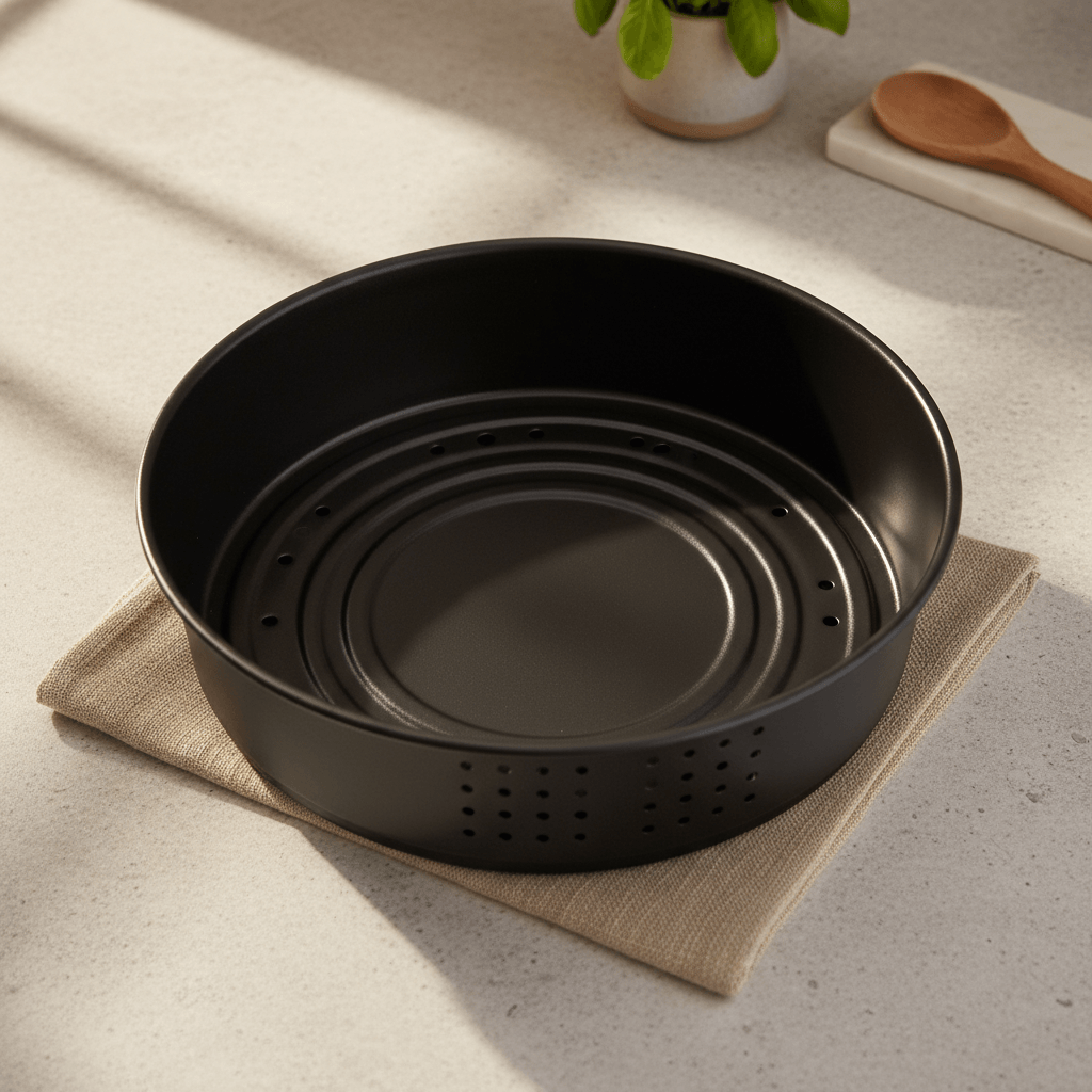 small non stick baking pan used for air fryer desserts