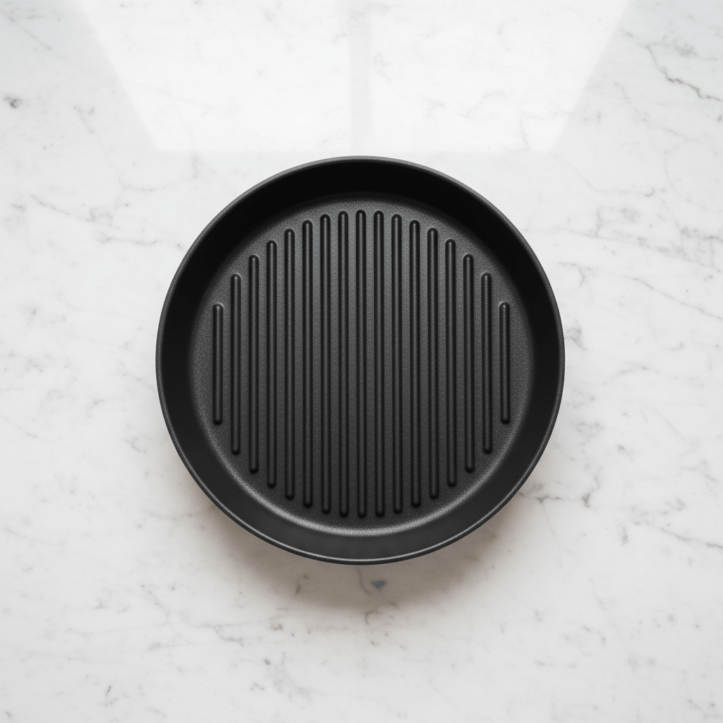 non stick air fryer grill pan with raised ridges