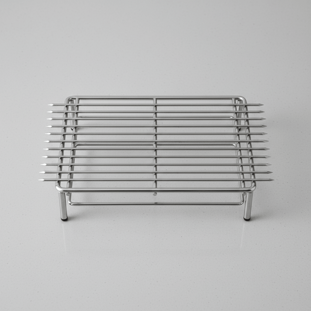 stainless steel skewers used with air fryer rack