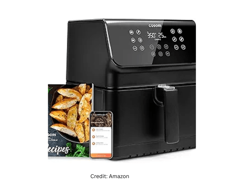 Cosori Pro II air fryer 5.8 quart with presets for beginners