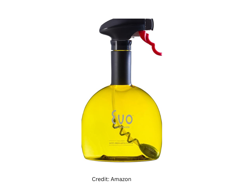 Evo oil sprayer for air fryer with large capacity and fine mist spray