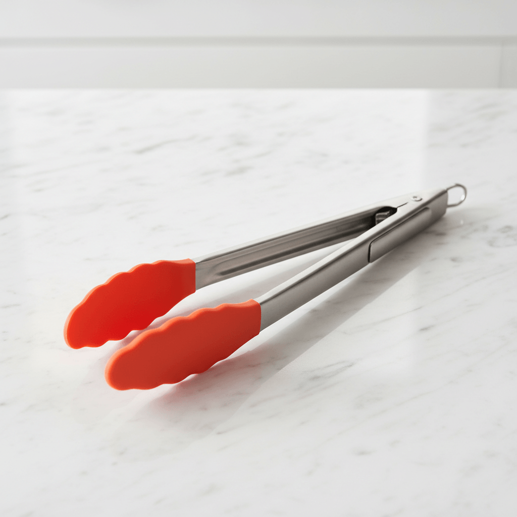 heat resistant silicone tongs for air fryer cooking