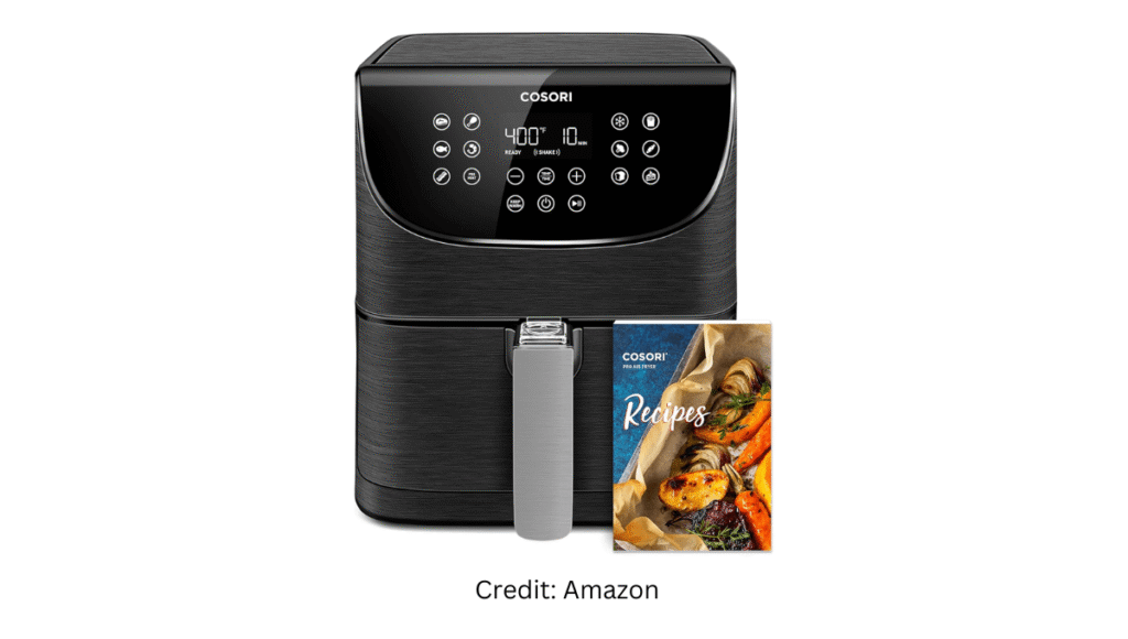 Air fryer size guide medium Cosori 5.8 quart air fryer ideal for families with large basket capacity