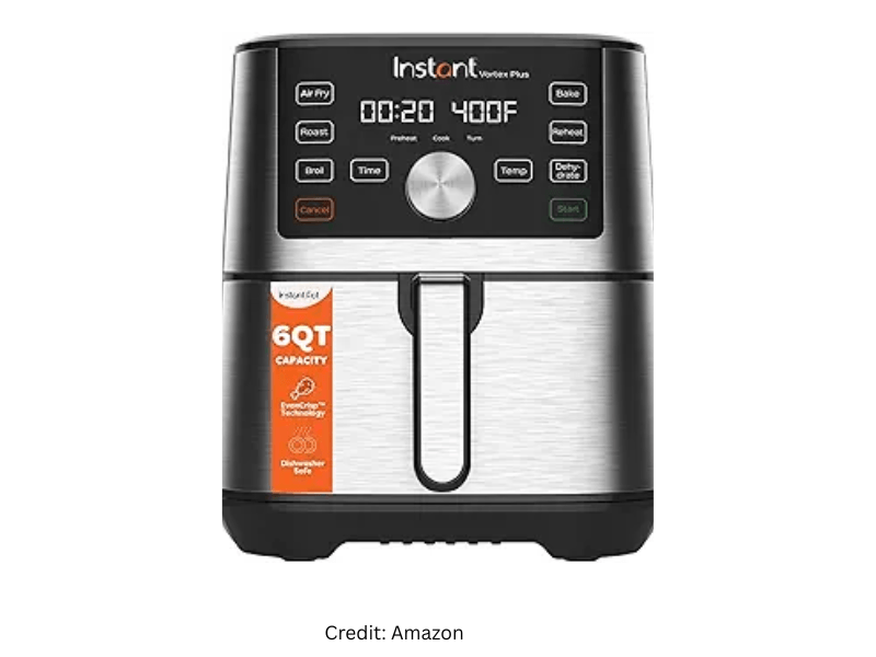 Budget air fryer under $100 Instant Vortex 4 quart with compact design and crispy cooking results