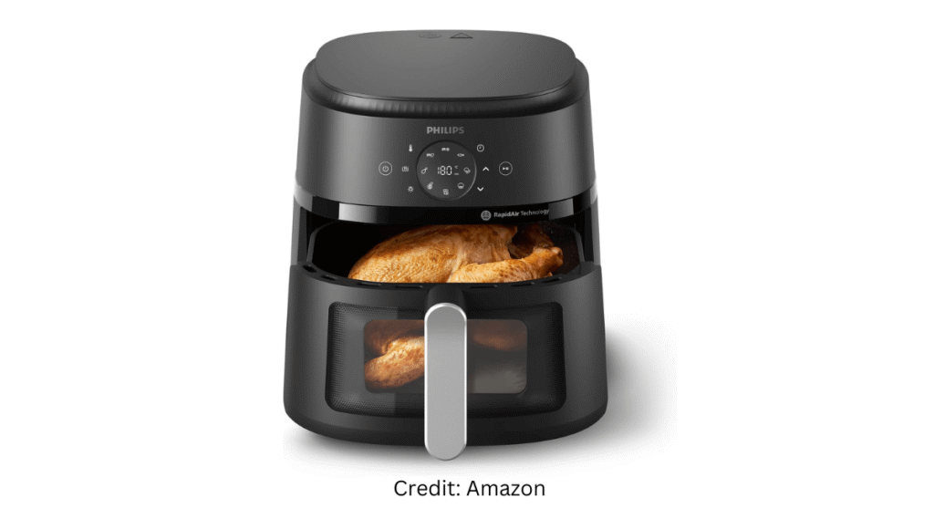 Air fryer size guide Philips compact air fryer for small households with even cooking performance