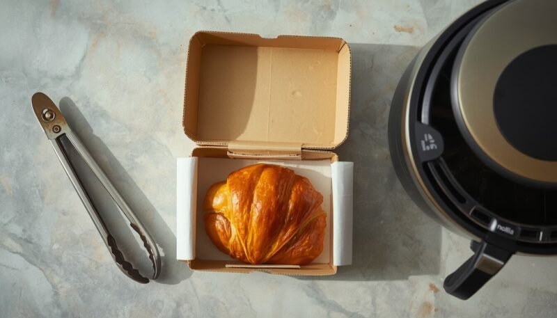 Ingredients needed for Jimmy Dean croissant sandwich in the air fryer